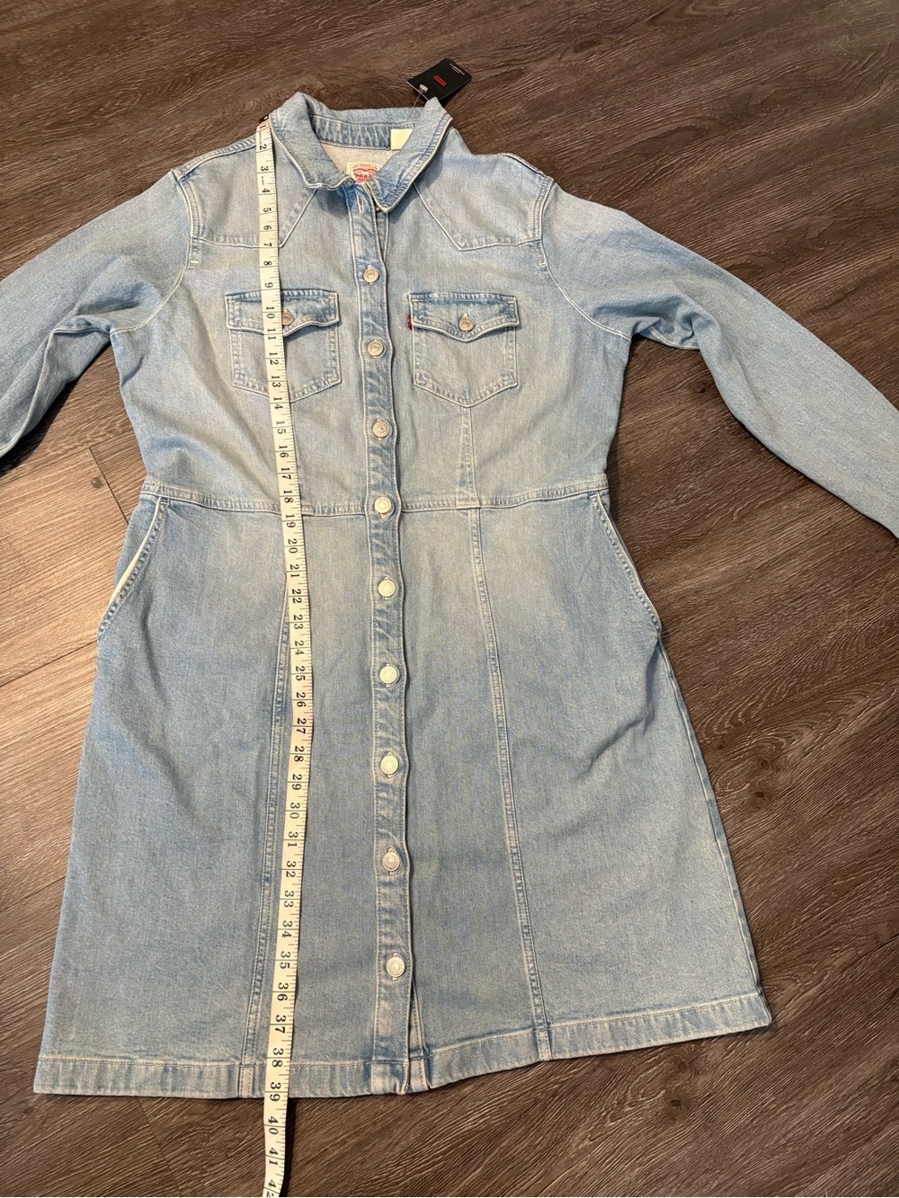 Levis Western Mini Dress size XL light wash - Picture 9 of 15